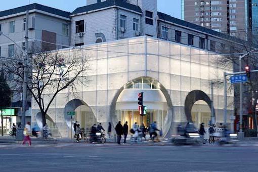 冰晶盒子，亚运村街道办事处改造：中国建筑设计研究院